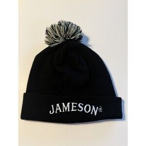Jameson Irish Whiskey Milwaukee Bucks Beanie Hat Black Embroidered Knit Winter